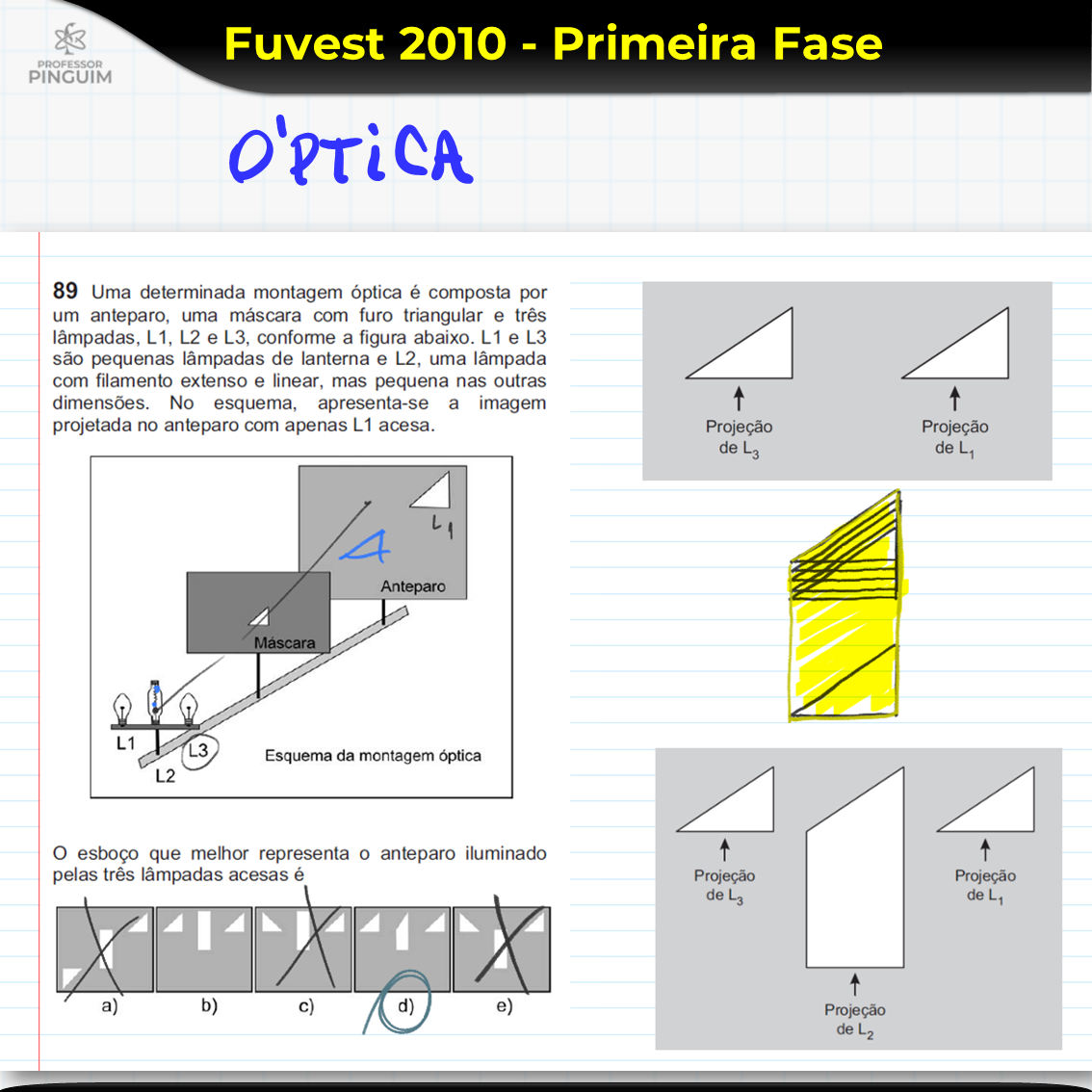 Fuvest 2010 Primeira Fase Resolução De Física - Professor Pinguim | Física